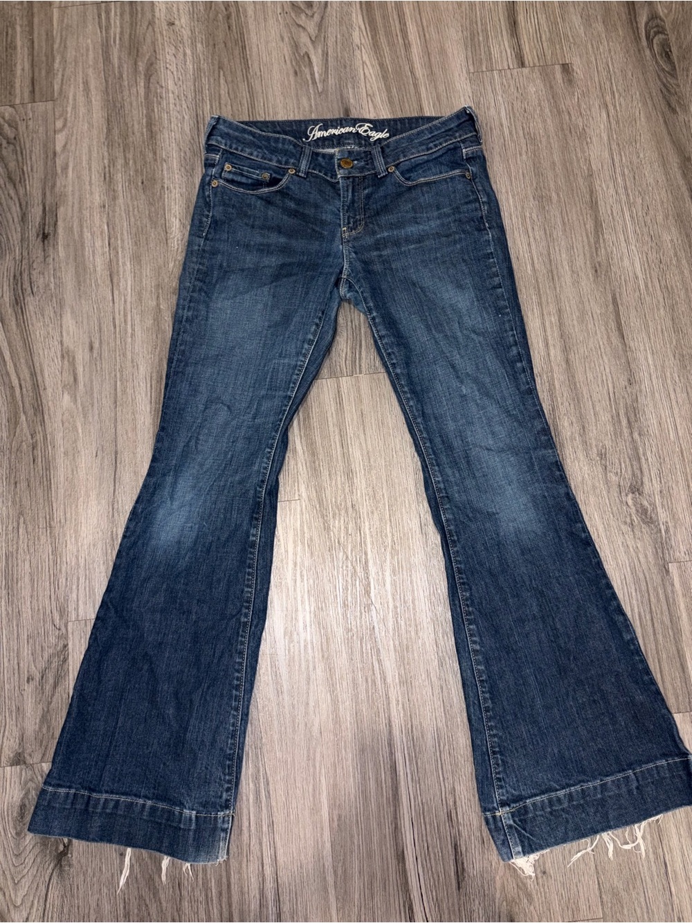 American Eagle Outfitters Navy Blue Flare Jeans
